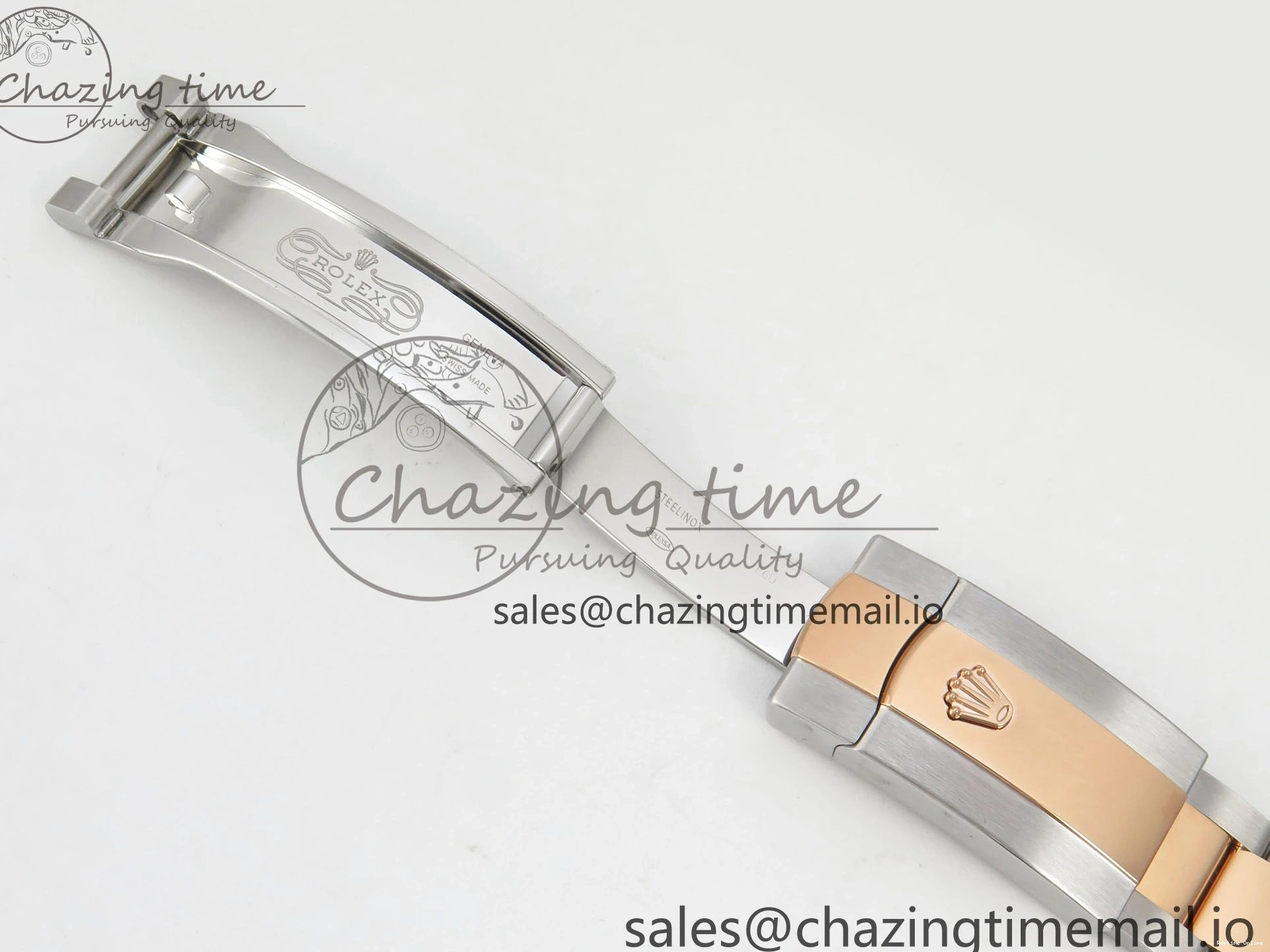 0415 DateJust 36 SS RG ARF 1:1 Best Edition 904L Steel White Stick Dial on Oyster Bracelet SH FashionForward 84